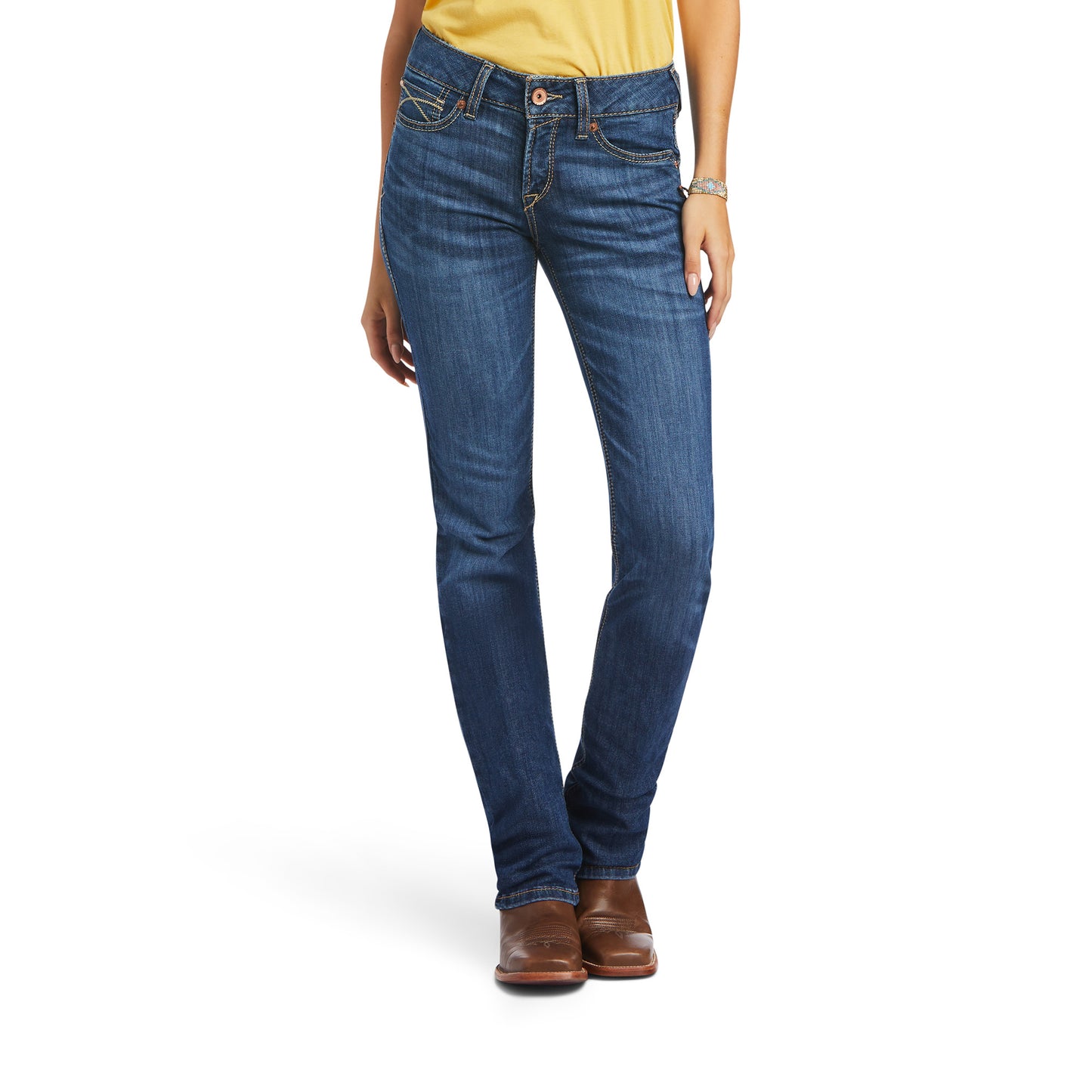 10040801 Ariat Women's Real Perfect Rise Straight Leg Nadia Irvine