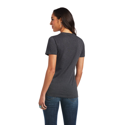 10040960 Ariat Wmns Peace charcoal Tee