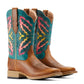 10044443 Ariat Women's Laney Venttek 360 Toffee/ Teal Blue