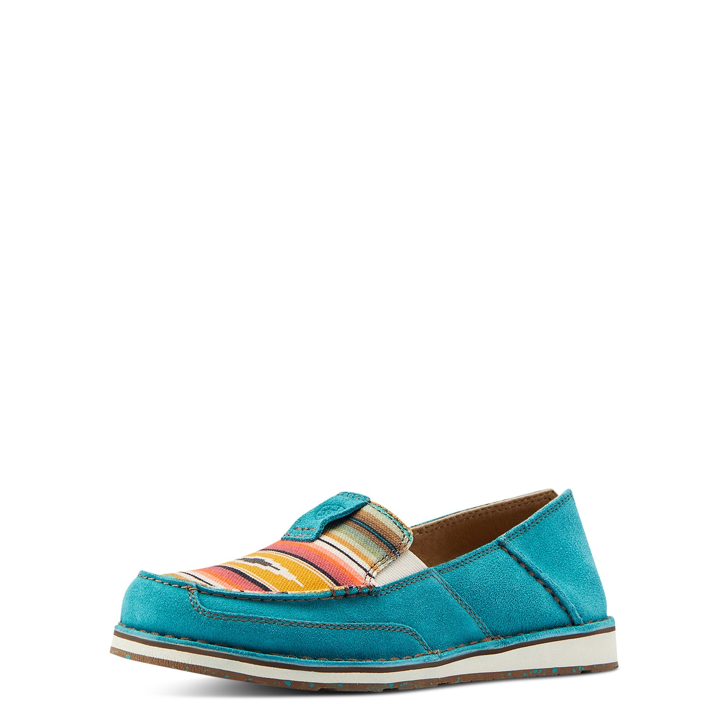 10044530 Ariat Women's Cruiser Teal Suede/ Turq Serape