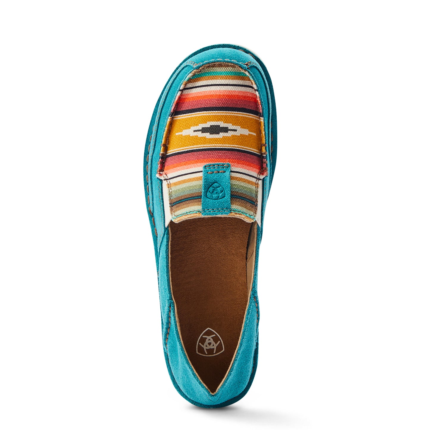 10044530 Ariat Women's Cruiser Teal Suede/ Turq Serape