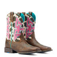 10044405 Ariat Kids Lonestar Rust/ Cow Print