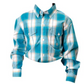 03-030-0378-4046 Roper Boys L/S Shirt Plaid Blue