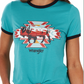 112317132 Wrangler Wmns Teal Bison T-Shirt