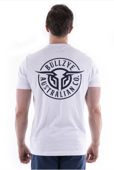 BCP1503002 Bullzye Mns White Tee