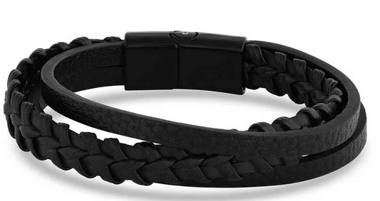 BC5271 Montana "Stronger Than Ever" Leather Bracelet