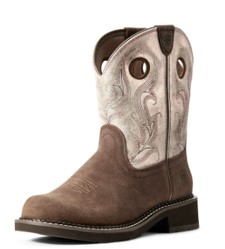 10029525 Ariat Wms Fatbaby Rose Gold Boots