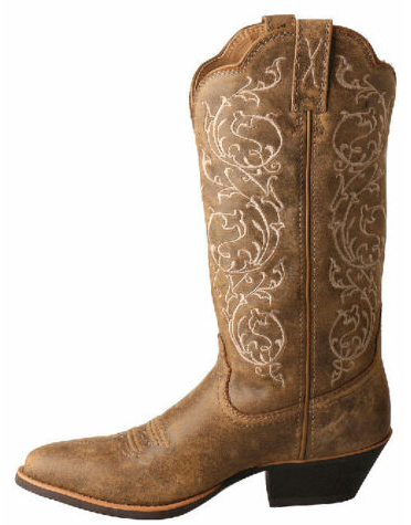 TCWWT0025 Twisted X Wms Floral Bomber Brown Boots