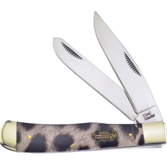 FSW108LS Frost Trapper Leopard Print Pocket Knife