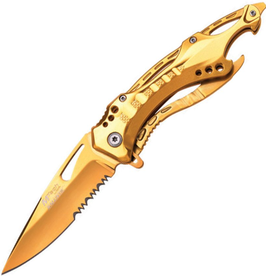 MTA705GD M Tech Linerlock Gold Knife