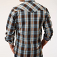 03-001-0062-0751 Roper Mns Brown Plaid L/S Shirt