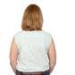 WWNS2280 Just Country Wms Spearmint Flowers Sleeveless Shirt