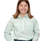 GWLS2280 Just Country Spearmint Flowers Work Shirt