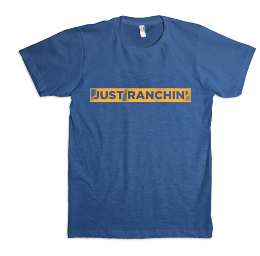 DB34532 Dale Brisby Just Ranchin Tee Blue