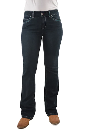 XCP2246592 Wrangler Wms Mid Rise Blue Jewel Jeans 34