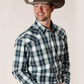 3-001-0278-1047 Roper Mns Amarillo Collection LS Shirt Blue