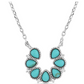 NC5291 Montana Lucky Seven Turquoise Horseshoe Necklace