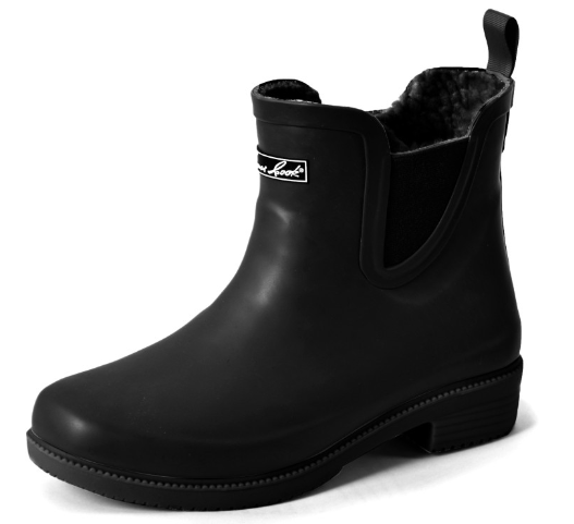 T3W28411 Thomas Cook Dark Black Wynyard Gumboots