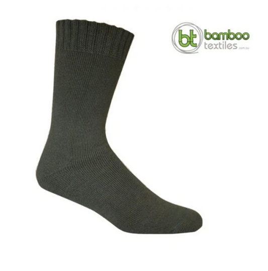 1BAMSLATE  BT Bamboo Extra Thick Socks Slate