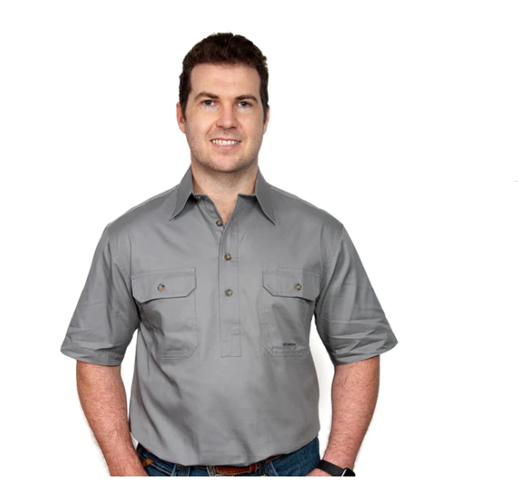 10104STG Just Country Mens Adam Work Shirt Short Sleeve