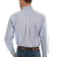 T0W1118001 Thomas Cook Mens Albury Stripe L/S Shirt
