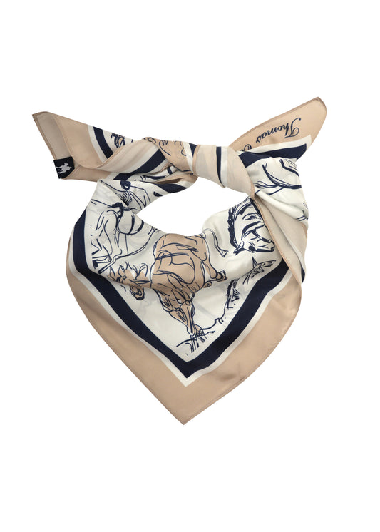 T1S2945SCF Thomas Cook Women's Silk Scarf Horses