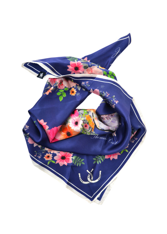 T1W2945SCF Thomas Cook Women's Silk Scarf Navy