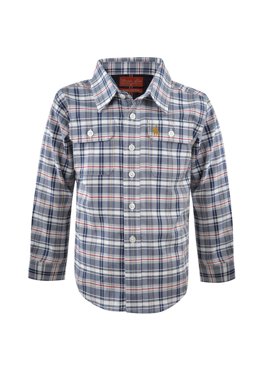 T1W3140017 Thomas Cook Boys Davis Check L/S Shirt