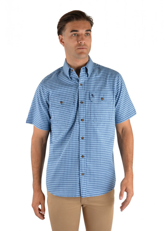 T2S1110031 Canning Mens Check S/S Shirt