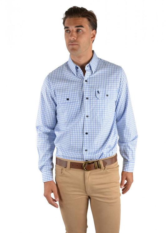 T2S1115020 Cavell Mens Check L/S Shirt