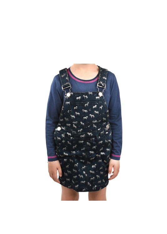 T2W5404068 Thomas Cook Girls Star Denim Pinafore