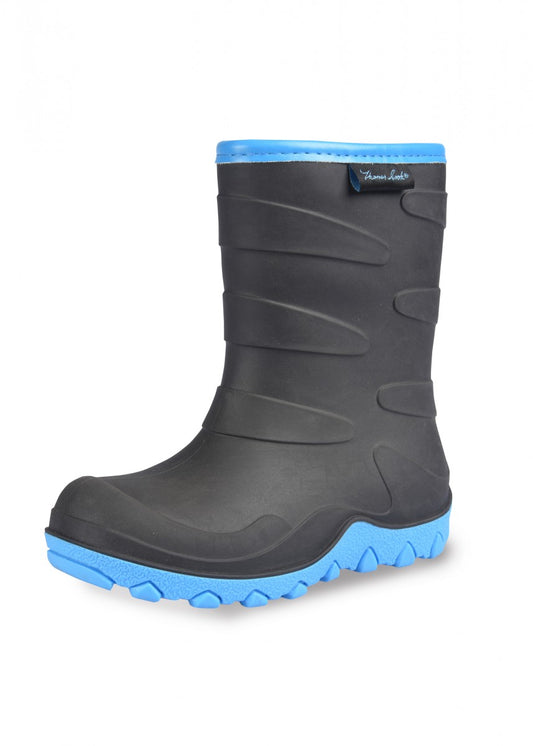 T2W78082 Thomas Cook Norfolk Infant Gumboot Black/Cyan