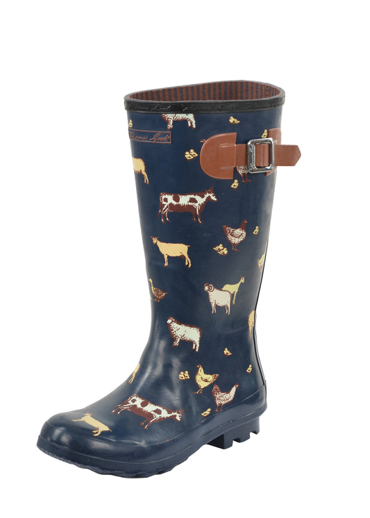 T3W28407 Thomas Cook Deloraine Farm Animal Gum Boots