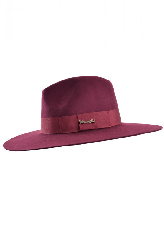 TCP1909HAT Thomas Cook Augusta Crushable Wool Felt Hat Wine