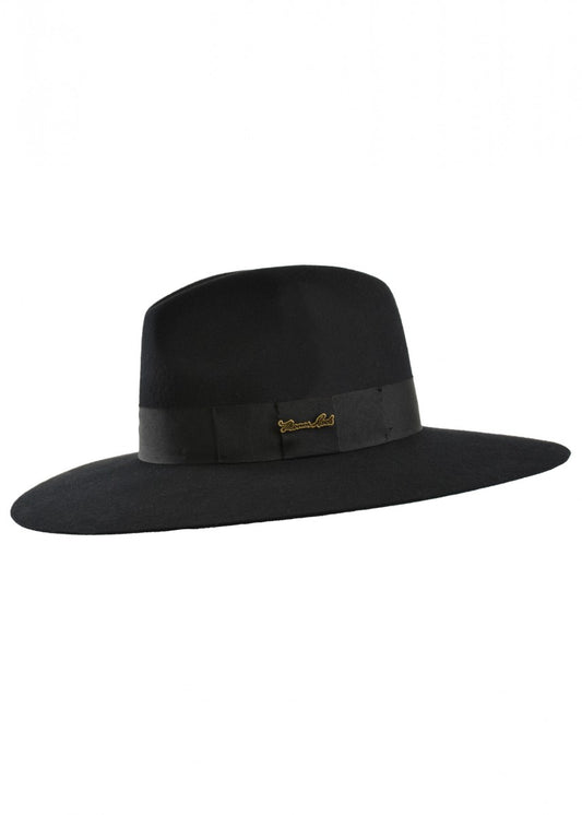 TCP1909HAT Thomas Cook Augusta Crushable Wool Felt Hat Black