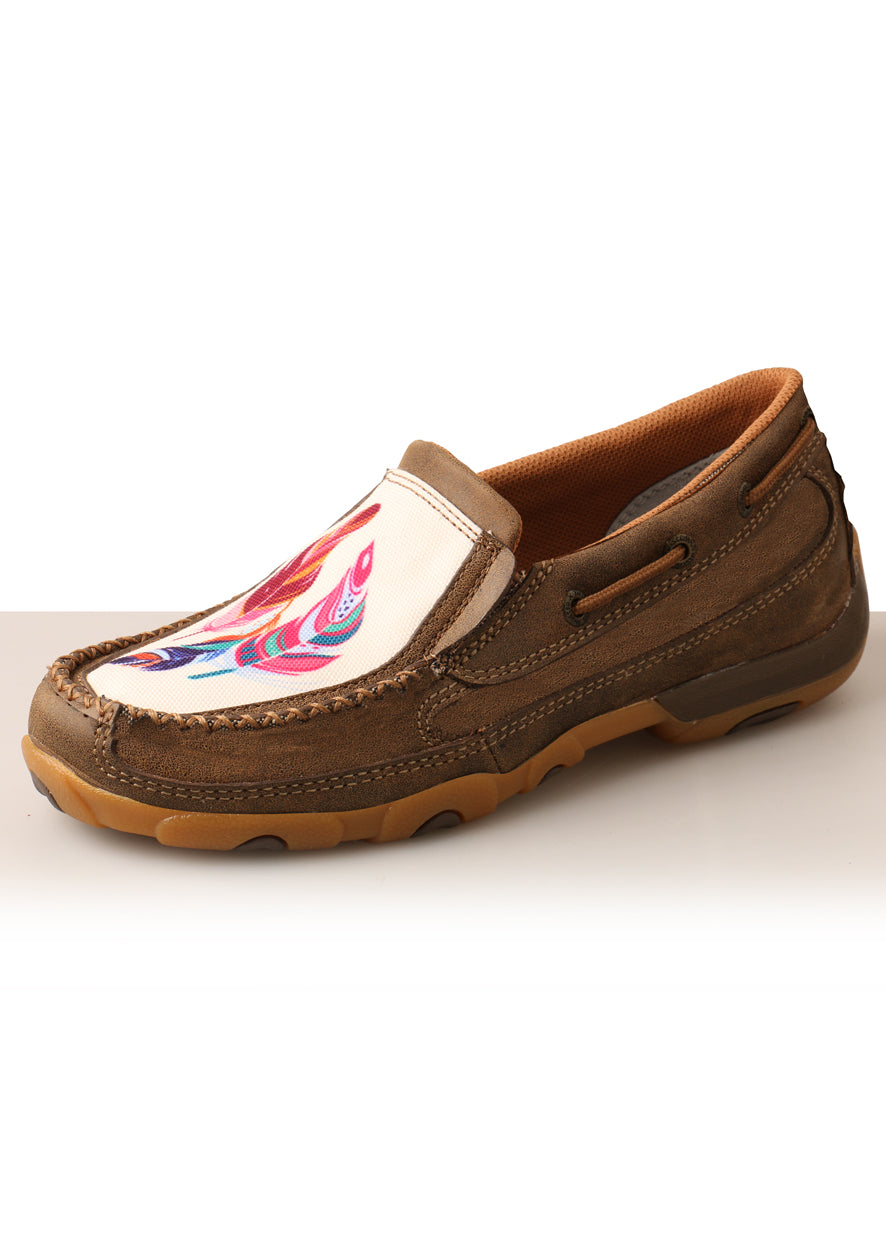 TCWDMS019 Twisted X Women's Feathers Slip On Moc