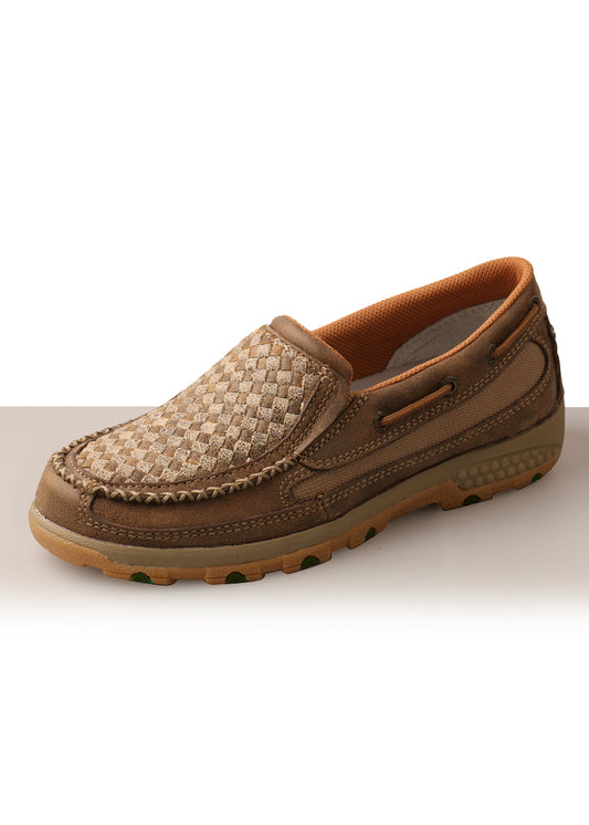 TCWXC0005 Twisted X Women's Weave Cell Stretch Slip on Moc
