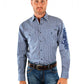 X1S1111671 Wrangler Men's Gibson Print Logo LS Shirt