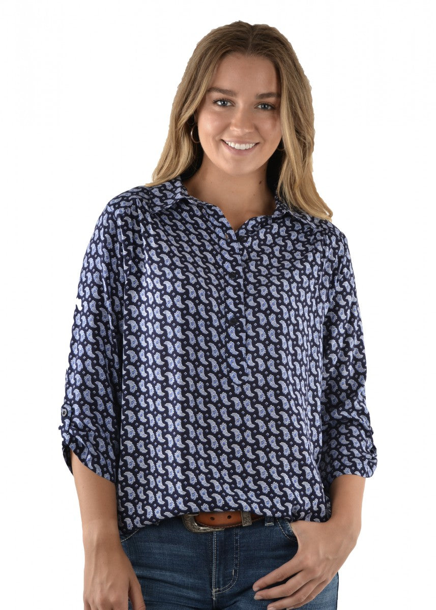 X1S2131700 Wrangler Women's Natalia Print 3/4 Sleeve