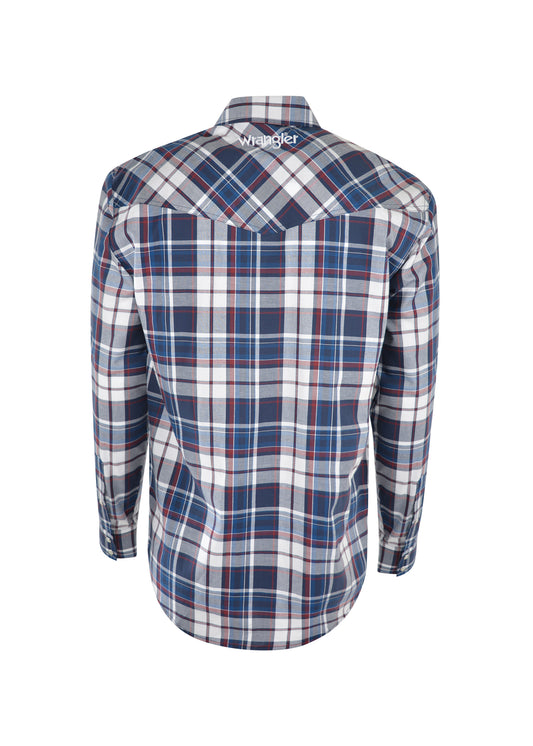 X1W1111601 Wrangler Men's Powell Check L/S Shirt