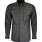 X1W1123606 Wrangler Men's Rock 47 Caleb L/S Shirt Black