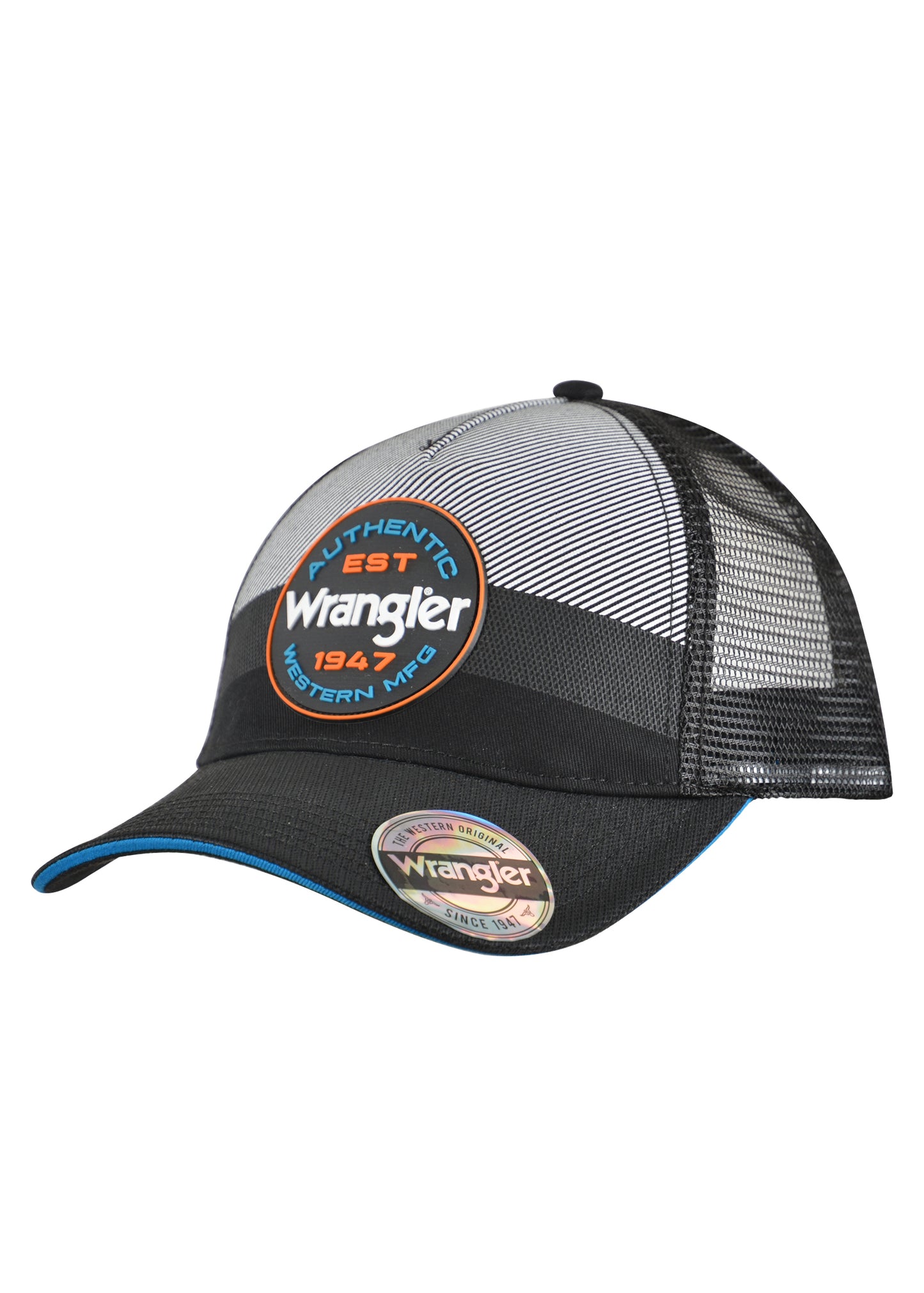 X2S1982CAP Wrangler Domenic Trucker Cap Black