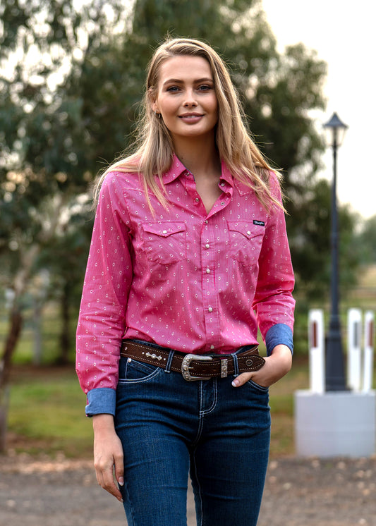 X2S2127870 Lydia Wmns Western L/S Shirt