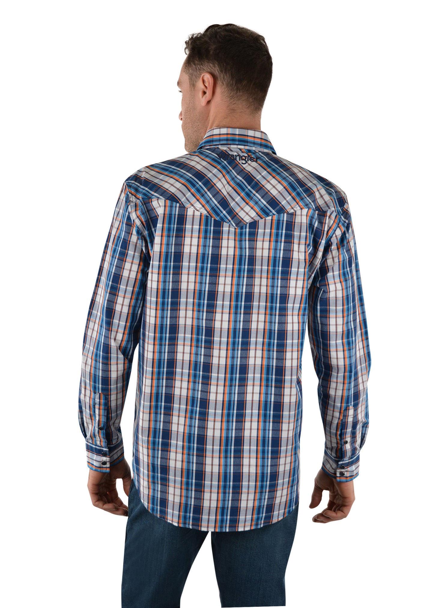 X2W1111731 Wrangler Men's Hendo Check Button LS Shirt