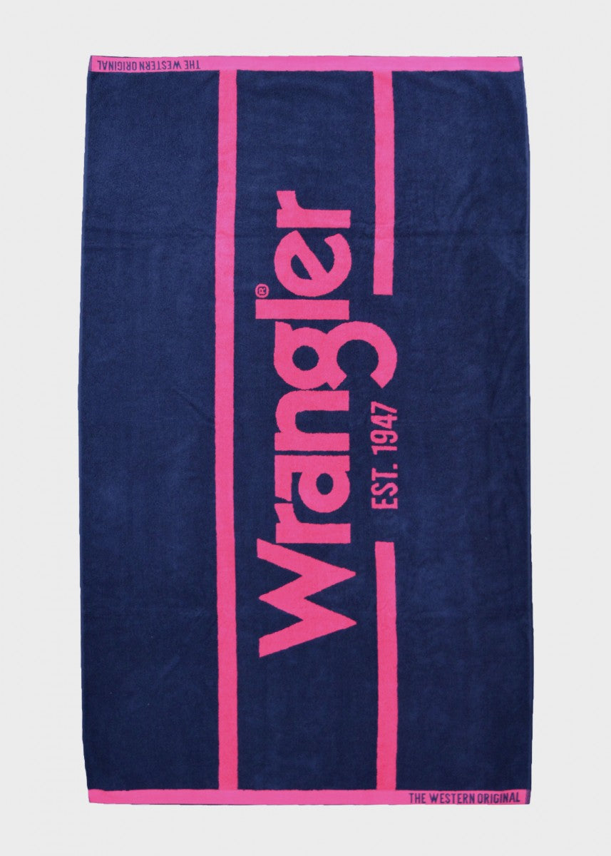 XCP1902TWL Wrangler Signature Towel Pink/Navy