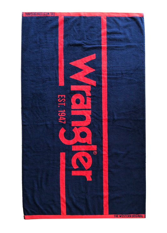 XCP1916TWL Wrangler Logo Towel Navy/Red