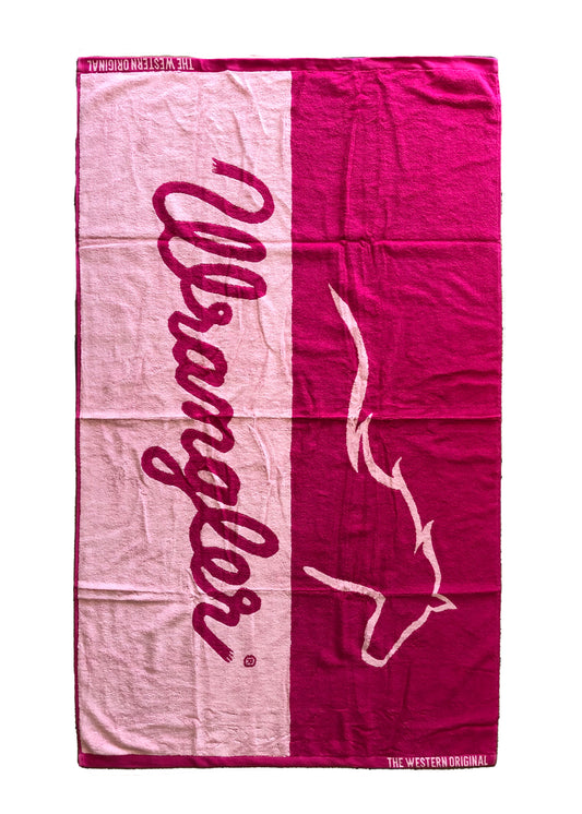 XCP2915TWL Wrangler Running horse towel Pink/Pink