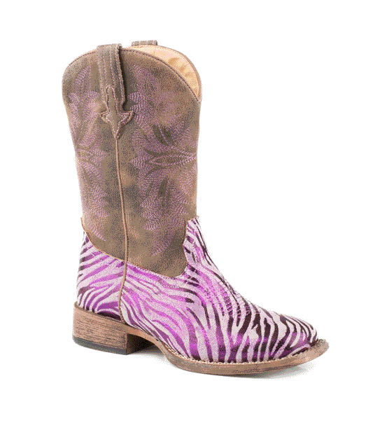 09-018-1903-3705 Roper Kids Metallic Zebra - Purple