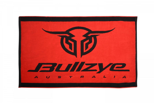 BCP1949TWL Bullzye Logo Towel Royal Red