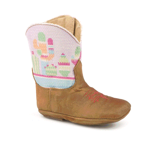 09-016-7907-1374BU Roper Infant Cowbaby Coloourful Cactus